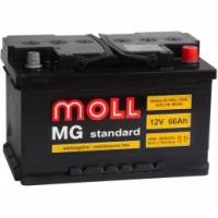 Автомобильный аккумулятор MOLL MG 66R (низкий) 650А обратная полярность 66 Ач (278x175x175)