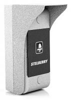 Переговорное устройство Stelberry S-125 антивандальная абоненская панель с защитным козырьком и кнопкой 