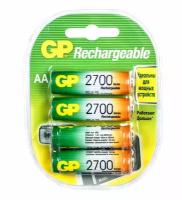 Батарейки GP Аккумулятор 270AAHC AA NiMH 2700mAh (4шт) 270AAHC-2DECRC4