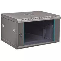 Шкаф 19 дюймов телекоммуникационный 6U серверный 600х450мм настенный серый C066045GWTWOF