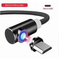 Магнитный кабель для зарядки M4 USB Кабель 1м Micro Usb (Черный)