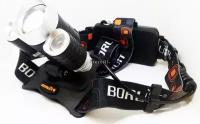 Налобный аккумуляторный светодиодный фонарь BL 3001-T6 с регулировкой угла свечения