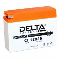 Мото аккумулятор АКБ Delta (Дельта) CT 12025 2.5Ач боковые клеммы YTX4B-BS