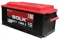 Аккумулятор автомобильный BOLK 190 А/ч 1200 А прям. пол. конус. (3) Евро авто (513x223x223) AB1902