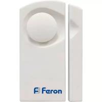 Звонок-сигрализация дверной беспроводной Feron 007-D Электрический 1 мелодия белый с питанием от батареек Feron 23602