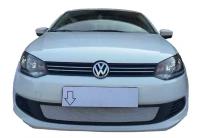 Защита радиатора Volkswagen Polo, седан 2009-2015 хромированная