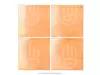 Плитка квадрат 15х15 см - Оранжевый, м2
