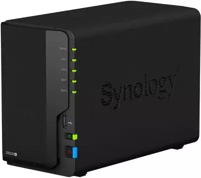 Сетевое хранилище Synology DS220+ настольный 3.5" SATA III 28TB Basic,RAID 0,RAID 1,Synology Hybrid RAID 2 GB DDR4 Кол-во сетевые интерфейсов 2шт. 1 Gb/s