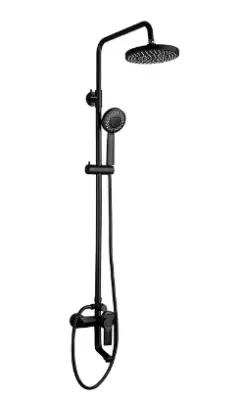 Frap современный кран для ванной комнаты с дождевой насадкой смеситель для душа черный F2418-1