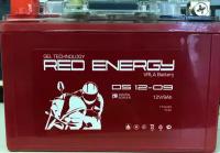 Аккумулятор мотоциклетный Гелевый Red Energy RE 1209 DS YTX9-BS 12V 9Ah Gel