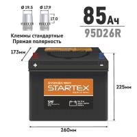 Аккумулятор Startex 95D26R, 85Ач, CCA 680А, необслуживаемый