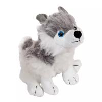 Мягкая игрушка Eatoy Собака серая с белым, 18 см