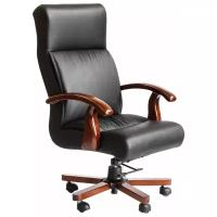 Кресло для руководителя Berlingerr A060 черная натуральная кожа