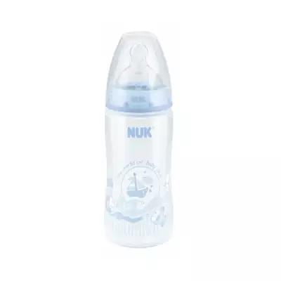 NUK First Choice Plus Baby Rose&Blue бутылочка 300 мл, с рождения, голубой