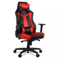 Игровое кресло FoxGamer Arozzi Vernazza, обивка: искусственная кожа, цвет: экокожа черная/красная