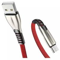 USB-кабель для зарядки 2.4А с Type C-разъемом (красный, 1 м)