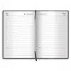 Ежедневник-планер (планинг) / записная книжка / блокнот недатированный формат А5 138х213мм на 160 листов, Brauberg Select, балакрон, черный