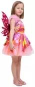 Детский карнавальный костюм для девочки Фея Стелла Winx Club (крылья и юбка) на рост 128-134