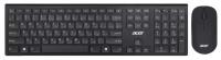 Клавиатура + мышь Acer OKR030 клав:черный мышь:черный USB беспроводная slim