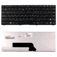 Клавиатура для ноутбука Asus K40, P81, F82 Series. Плоский Enter. Черная, без рамки. PN: 04GNQW1KUS00-1.