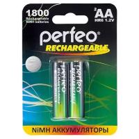 Батарейка аккумуляторная AA никель-металлогидридная Perfeo AA1800mAh/2BL 2шт