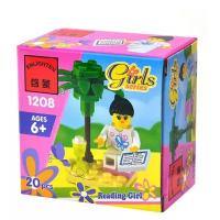 Конструктор Enlighten Brick Для девочек 1208 Девочка с книгой