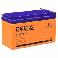 Delta DTM 1209 9 А ч, 12В свинцово- кислотный аккумулятор