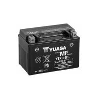 Аккумулятор мотоциклетный Yuasa AGM 12V 8Ah сухозаряженный АКБ в комплекте с электролитом (YTX9-BS)