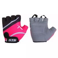 Велосипедные перчатки STG / быстросъемные с защитной прокладкой / размер S