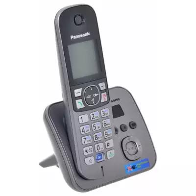 Радиотелефон Panasonic KX-TG6821 серый металлик