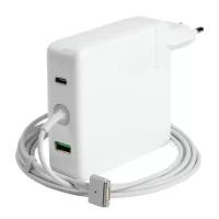 Блок питания (зарядка) iQZiP для ноутбука Apple MacBook Air 14.85V 3.05A (45W) MD592Z/A, штекер: MagSafe-2 и дополнительными портами USB-A и USB-C 5V 3A (15W) QC3.0 PD2.0