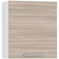 Кухонный шкаф навесной Лима 600, цвет белый/ясень шимо светлый