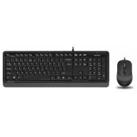 Клавиатура и мышь A4Tech F1010 Black-Grey USB