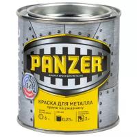 Краска алкидная PANZER для металла гладкая влагостойкая глянцевая черный 0.25 л