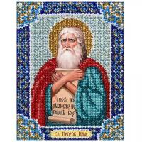 вышивка бисером икона святой пророк илья 14x18 см
