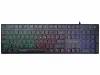 Клавиатура проводная Qumo Signature, RGB подсветка, USB, Черный 33350