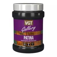 Краска VGT Gallery Patina влагостойкая матовая черный 0.2 кг
