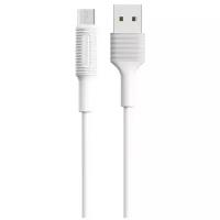 Кабель для зарядки и синхронизации данных для устройств Micro-USB / Силиконовый зарядный кабель 1m (Белый)