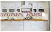 Кухонный фартук цветущие орхидеи 3000х600 мм термоперевод