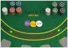 Набор для покера Texas Holdem в жестяном кейсе, 200 фишек с номиналом