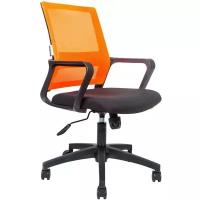 Компьютерное кресло Norden chairs Бит LB офисное, обивка: текстиль, цвет: черный/оранжевый