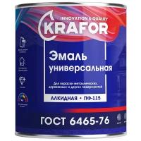 Эмаль пентафталевая / алкидная (ПФ) Krafor ПФ-115 белый