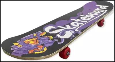 Скейтборд подростковый деревянный 78*20 см металлическая подвеска / пенни борд / лонгборд / skateboard / скейт, круизер фиолетовый
