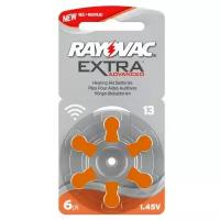 Батарейка RAYOVAC Extra ZA13, 6 шт.