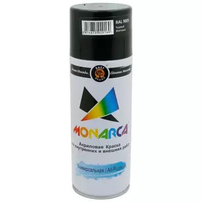 Краска Eastbrand Monarca универсальная, RAL 9005 черный, матовая, 520 мл, 1 шт