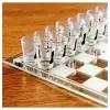 Пьяные шахматы - игра для взрослых, стекло, размер поля 35 х 35 см.