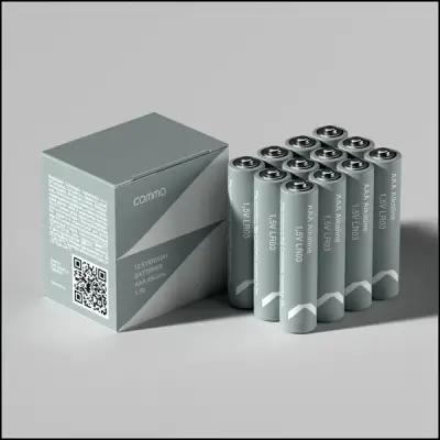 Батарейки мизинчиковые алкалиновые COMMO Everyday Batteries, LR03-AAA, 12 штук в упаковке