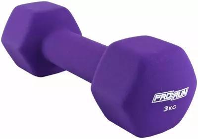 Гантель неопреновая ProRun 3 кг, фиолетов, 100-8352