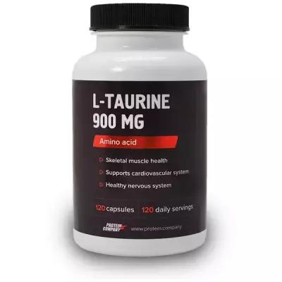 L-Taurine 900 mg / PROTEIN.COMPANY / Таурин / Капсулы / 120 порций / 120 капсул