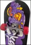 Скейтборд подростковый деревянный 78*20 см металлическая подвеска / пенни борд / лонгборд / skateboard / скейт, круизер фиолетовый